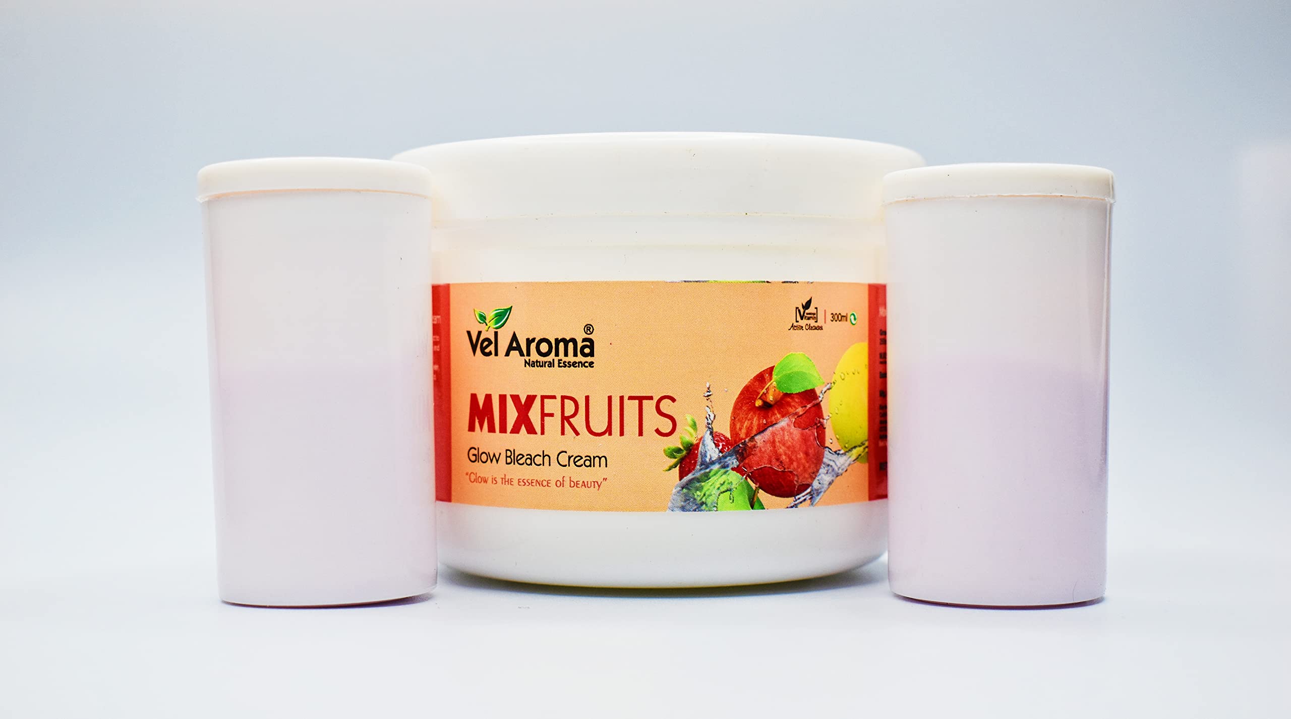 Vel Aroma Mix Fruit Facial Bleach Cream 300ml - Skin Brightening & Whitening Treatment for Glowing Complexion | Perfect for Bridal Prep, Special Occasions & Daily Skincare Routine