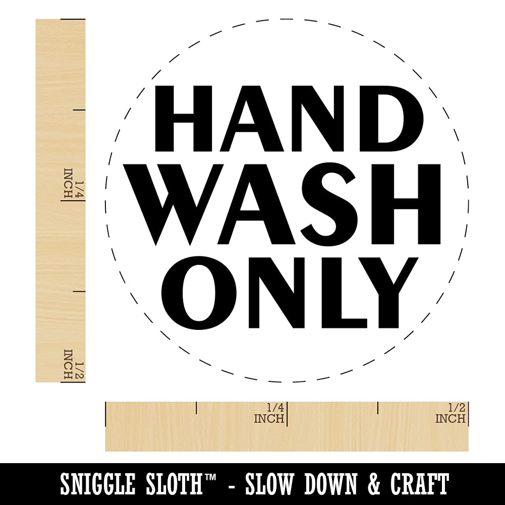 Self-Inking Rubber Stamp for Crafts, Planners & DIY Projects - 1/2 Inch Mini Stamp with Yellow Ink - Hand Wash Only - Perfect for Scrapbooking, Card Making & Office Use