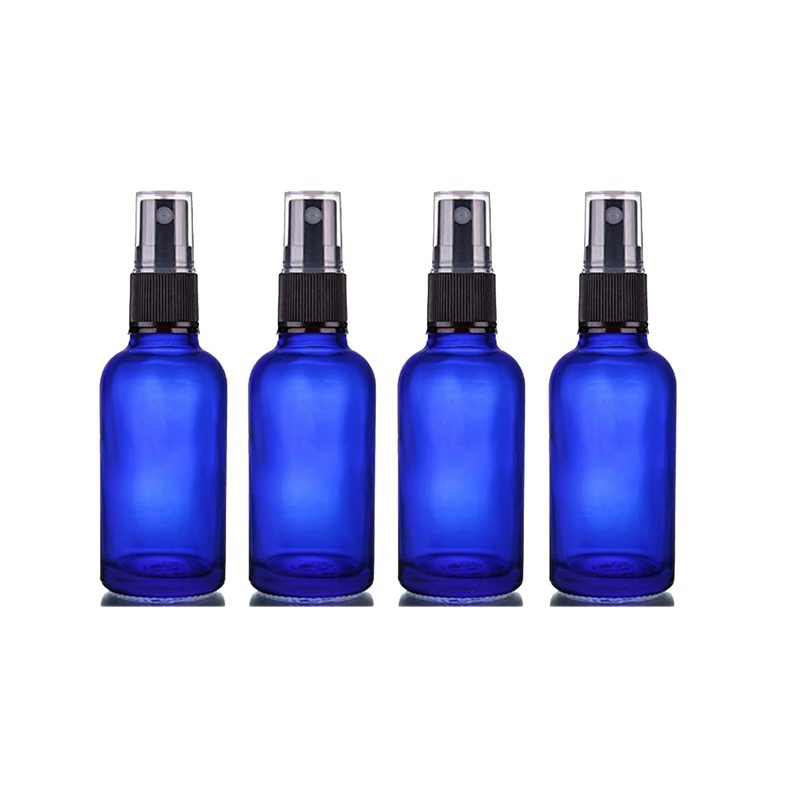 PHARCOS 30ml Blue Glass Spray Bottle with Pump – Refillable Essential Oil Bottle for Perfume, Aromatherapy, Skin Care & DIY Beauty - Perfect for Travel, Home Spa, Yoga & Gift Giving (Pack of 3)