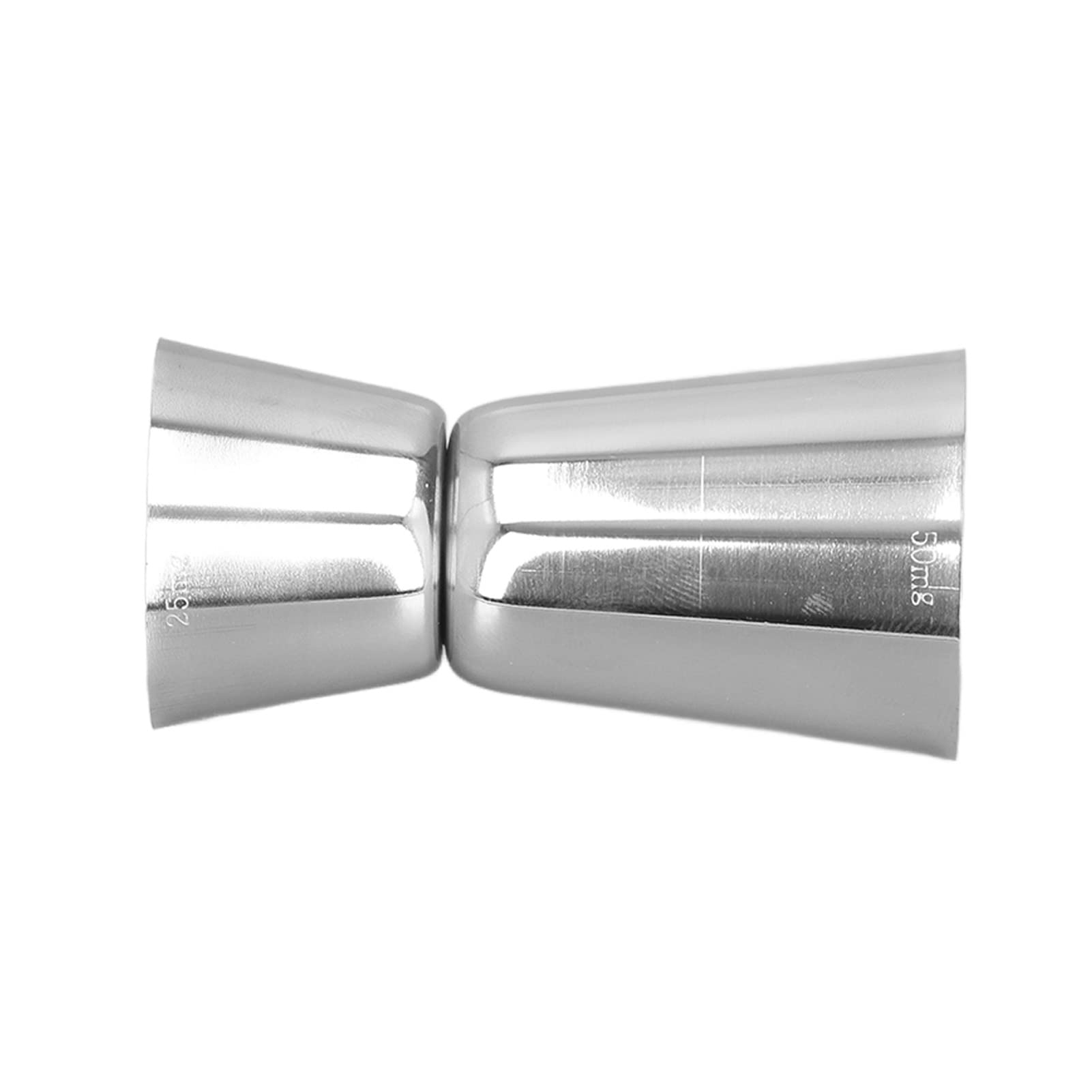 Premium Stainless Steel Double Jigger Cocktail Measuring Cup - 1.7oz & 0.85oz Bartending Tool for Mixing Drinks - Professional Barware with Thickened Design & Mirror Polish - Perfect for Home Bars, Cocktail Parties & Bartender Training