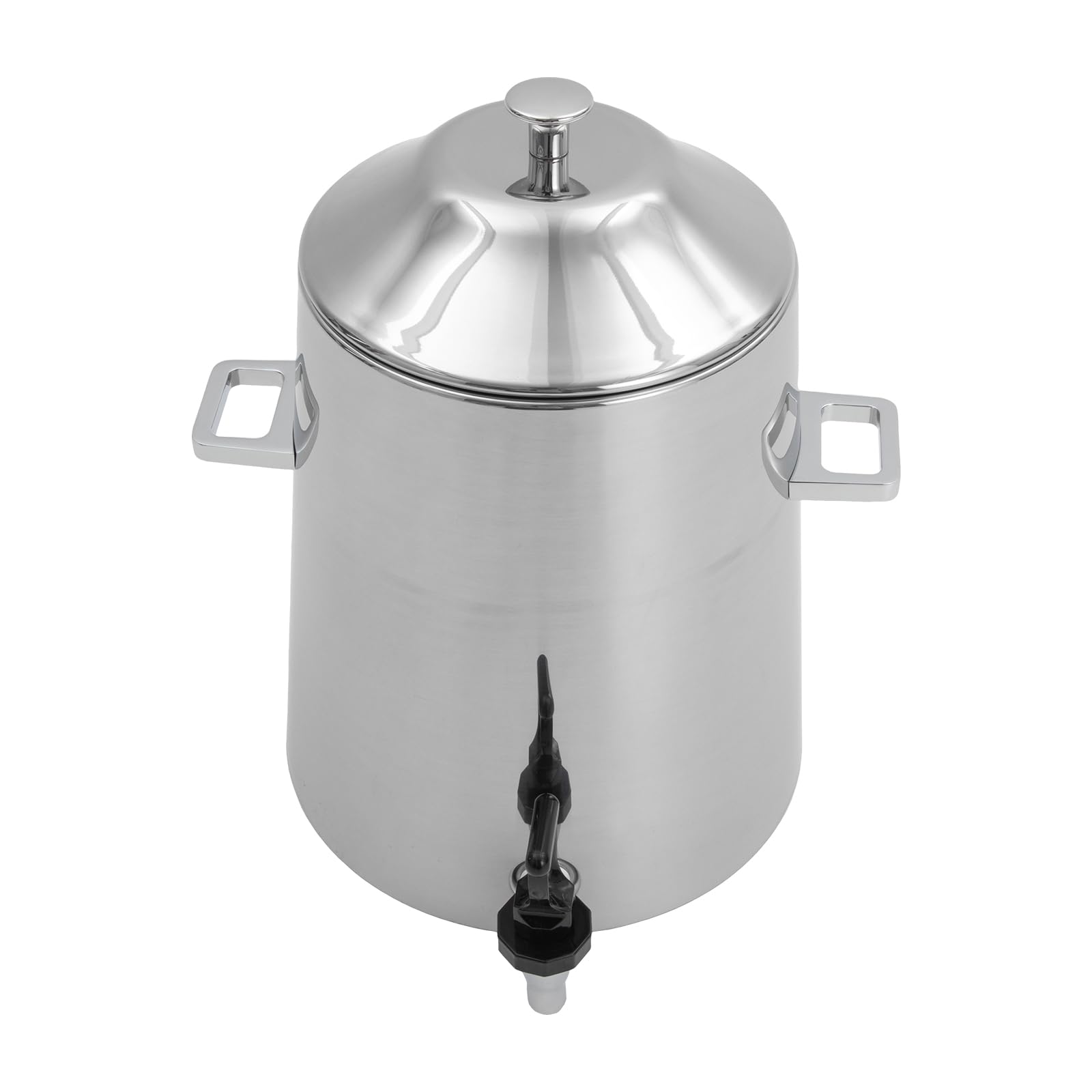 3.4 Gallon Stainless Steel Coffee Urn with Continuous Heating - Commercial Hot Beverage Dispenser for Tea, Water & Coffee - Perfect for Parties, Buffets & Catering Events (Fuel Not Included, Silver)