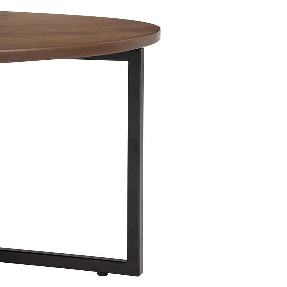 Modern Walnut Aspen Side Table - Nightstand, End Table for Living Room, Bedroom & Office - Solid Wood Accent Furniture with Minimalist Design