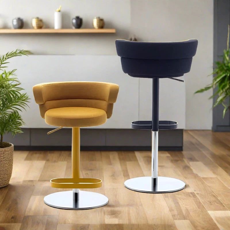 Swivel Bar Stools for Kitchen Island - Adjustable Height Counter Stools with 360° Rotation - Perfect for Home Bar, Breakfast Nook & Dining Room Decor