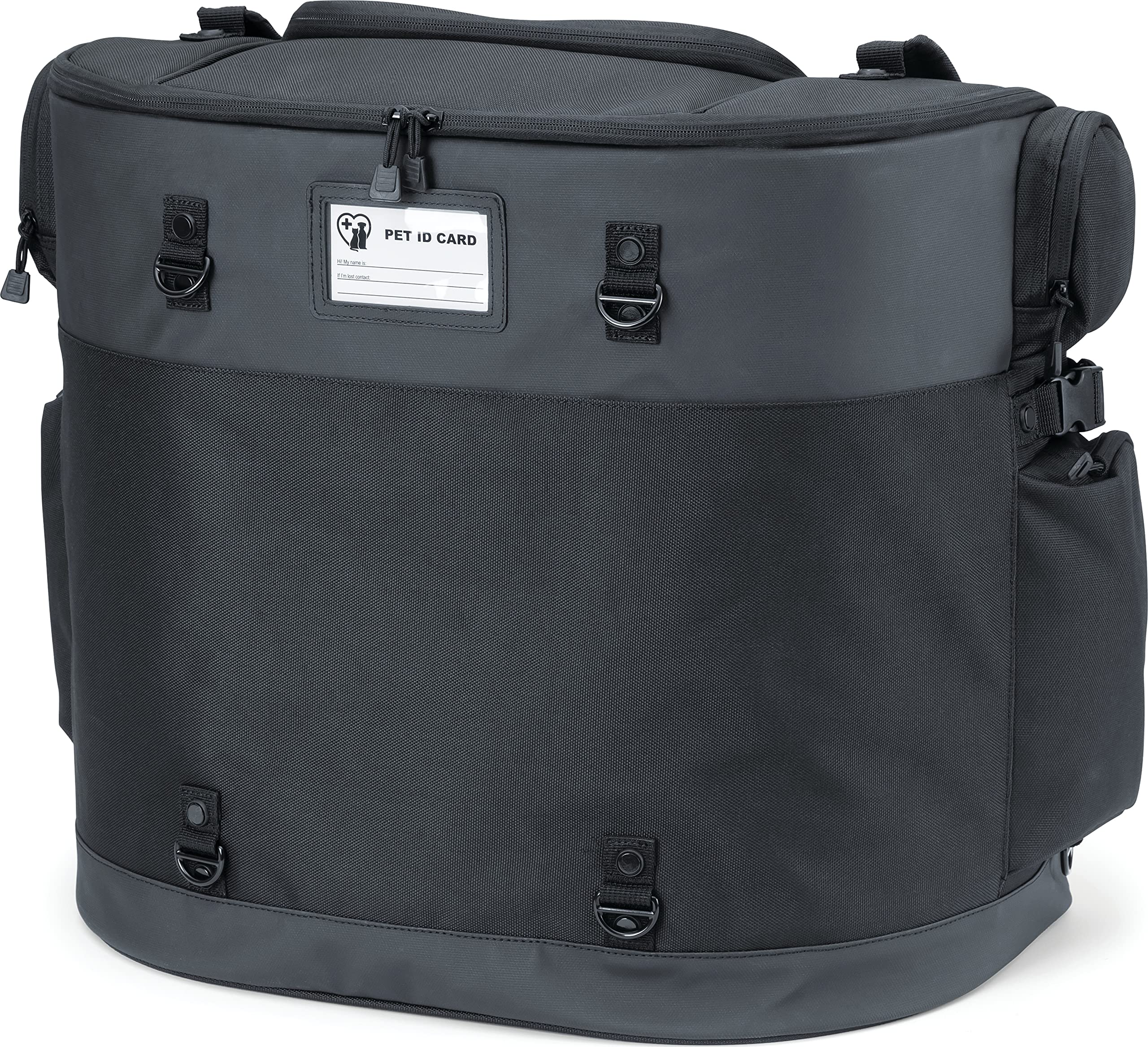 Kuryakyn 5723 Titan Pet Palace - Weatherproof & Heat-Resistant Motorcycle Pet Carrier for Dogs & Cats | Portable Travel Crate for Touring Seats (Black) | Perfect for Road Trips & Adventure Rides