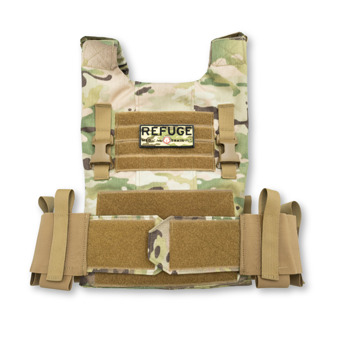 Tactical Plate Carrier Vest - Military & Law Enforcement Body Armor for Combat, Training & Outdoor Survival | The Refuge Plate Carrier