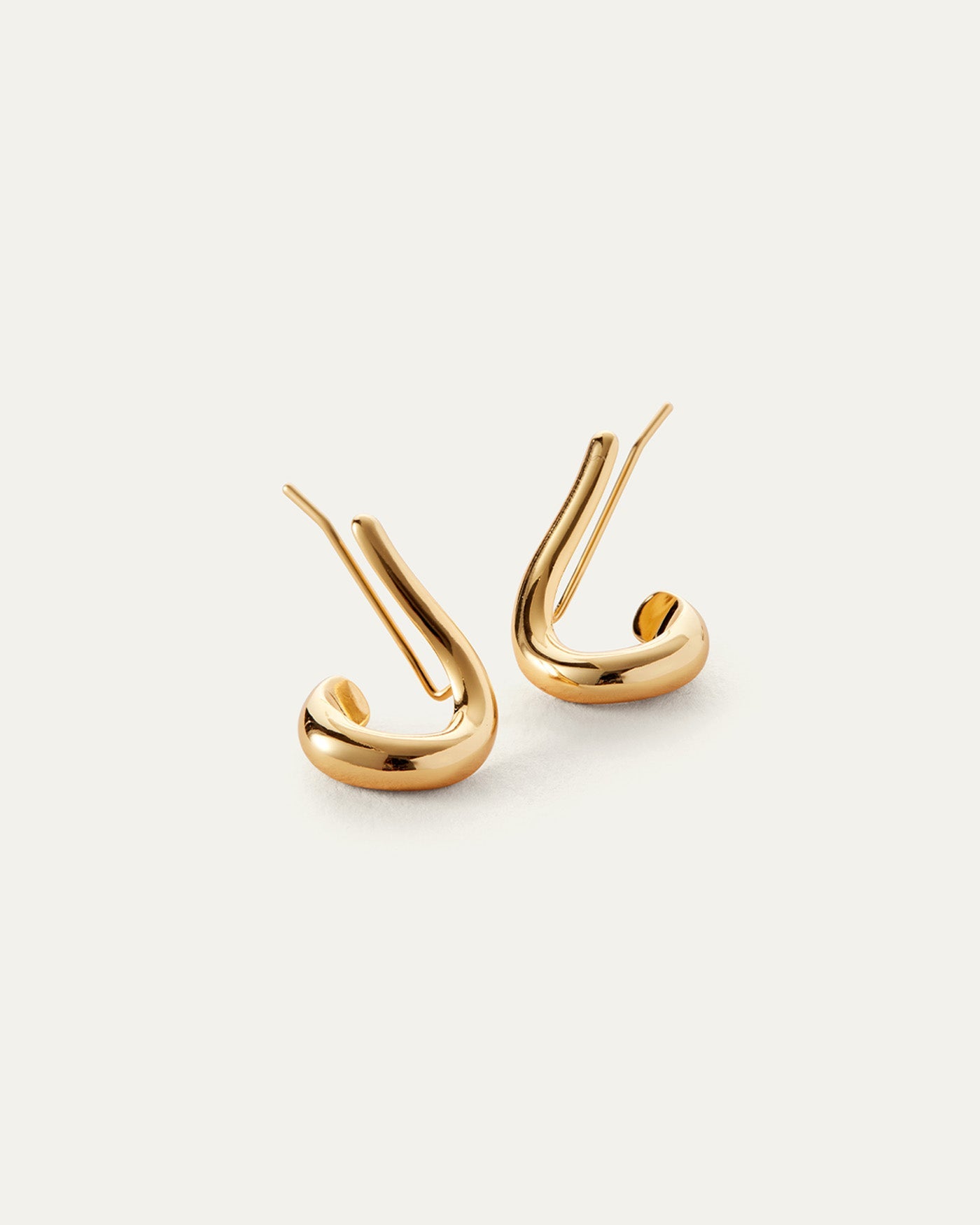 Dara Climber Earrings for Women - Trendy Gold Hoop Earrings for Everyday Wear - Perfect for Parties, Dates & Office Outfits