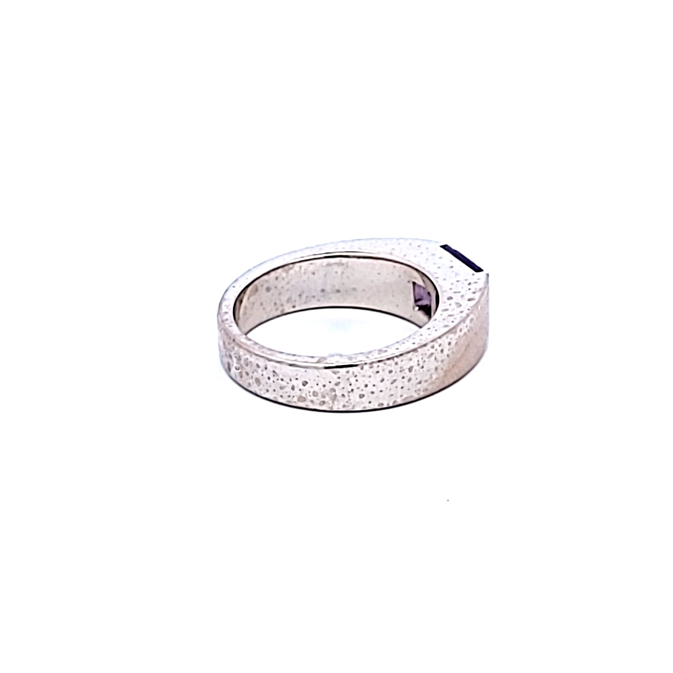 Cartier 0.80 Carat Amethyst Ring in 18K White Gold - Elegant Purple Gemstone Jewelry for Women, Perfect for Engagement, Anniversary & Special Occasions