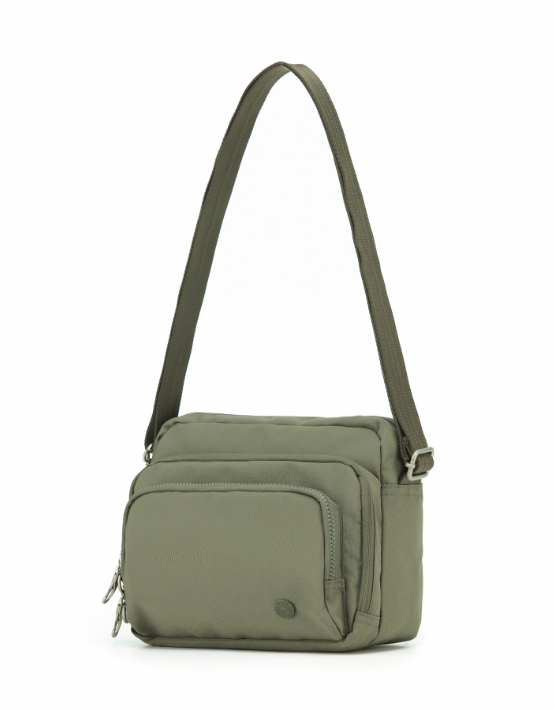 TOSCA TCA981 Anti-Theft Crossbody Bag for Women & Men - Lightweight Travel Side Bag with RFID Blocking - Perfect for Commuting, Shopping & Outdoor Adventures (Khaki)