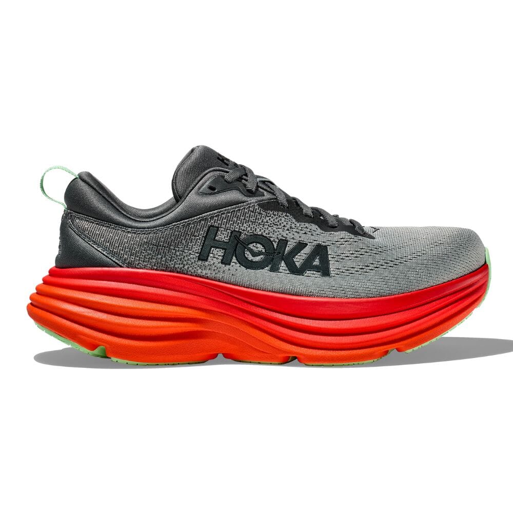 Hoka Men's Bondi 8 Running Shoes - Lightweight Cushioned Sneakers for Marathon, Jogging & Walking - Breathable Mesh Upper with Maximum Support & Comfort