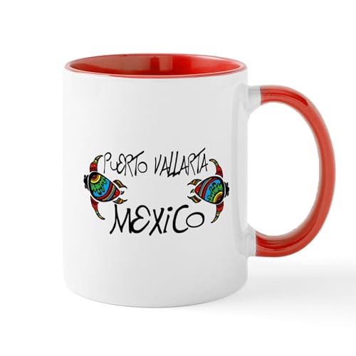 White/Red Inside - Puerto Vallarta Mexico Mugs