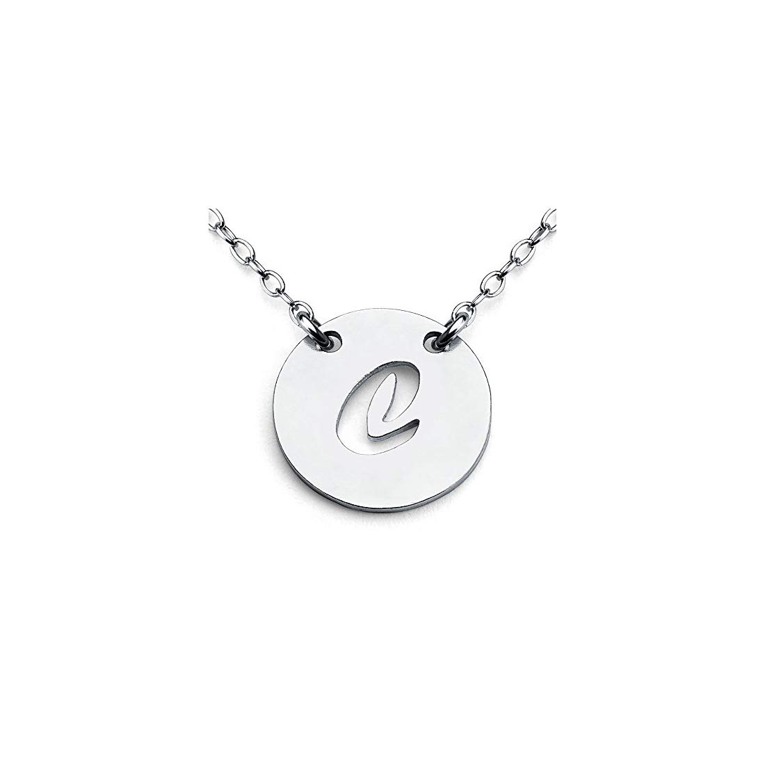 Azaggi 925 Sterling Silver Letter C Pendant Necklace - Handcrafted Personalized Initial Alphabet Coin Jewelry for Women | Perfect Gift for Birthday, Anniversary & Special Occasions | Elegant Layering Necklace for Everyday Wear