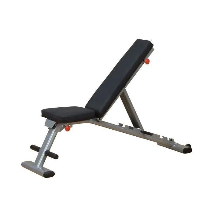 Body Solid GFID225 Folding Multi Bench - Adjustable Workout Bench for Home Gym, Strength Training & Full-Body Exercises - Perfect for Small Spaces & Apartment Workouts