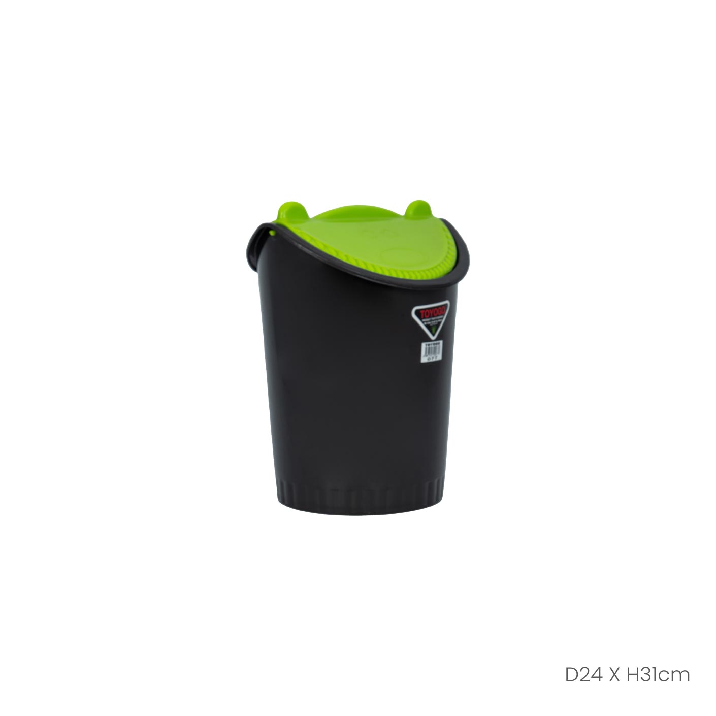 Flipper Dustbin (077) - Premium Kitchen Trash Can with Lid, 10 Gallon Capacity - Perfect for Home, Office, and Restaurant Use