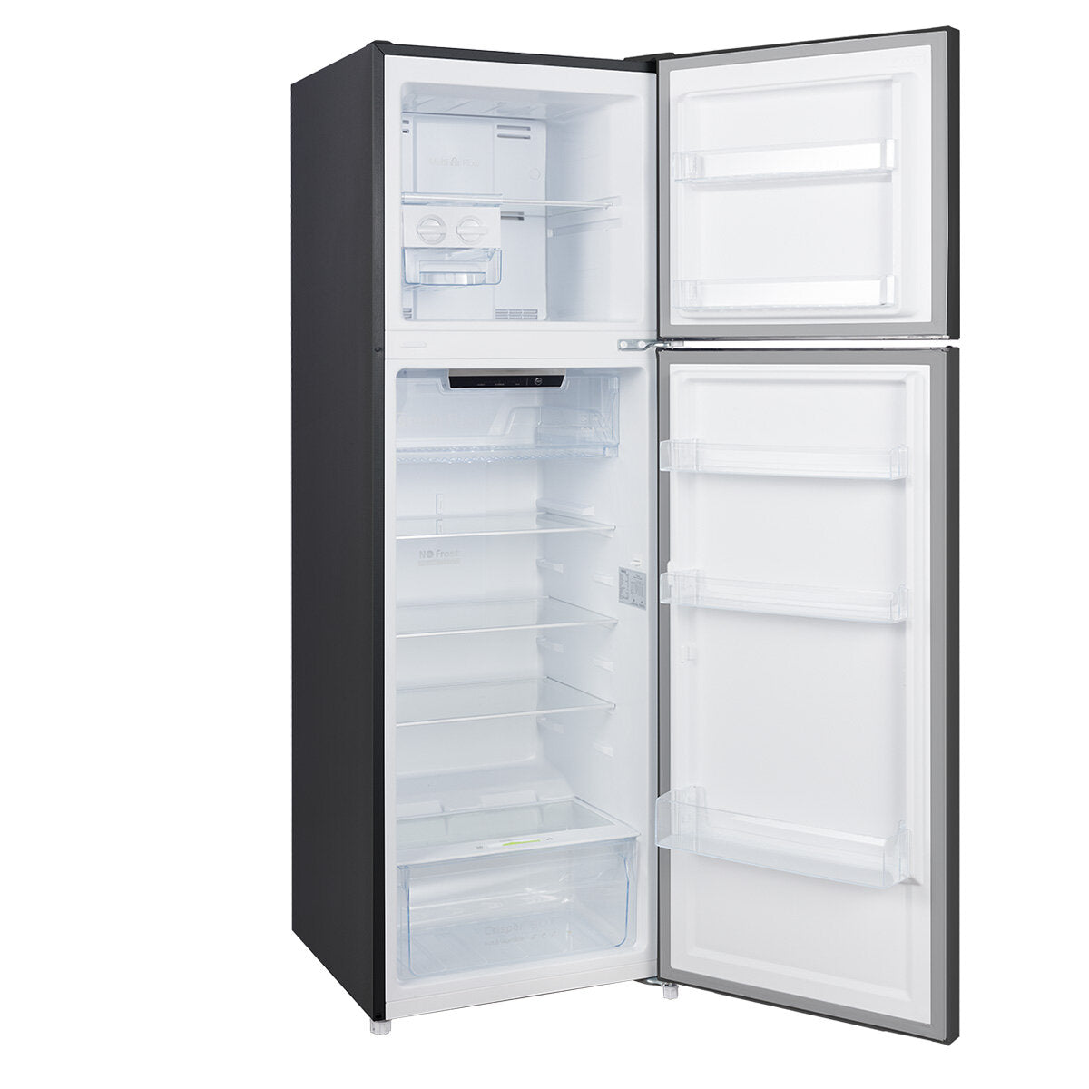 Brand New CHiQ 255L Top Mount Refrigerator - Black Steel CTM253NBS5E with 5-Year Warranty | Energy Efficient Freezer for Kitchen, Home, Office & Dorm Use