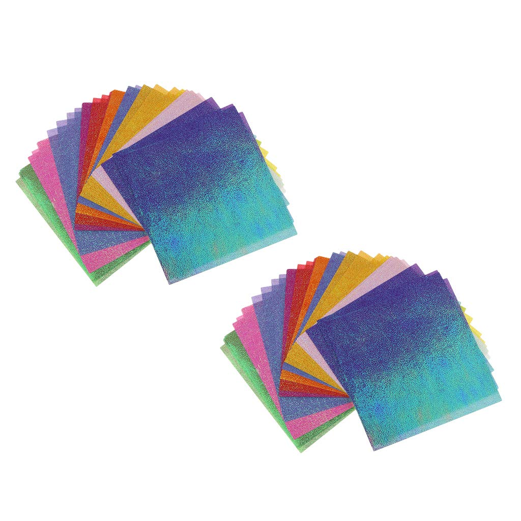 100-Piece Colored Folding Paper Kit - Shining DIY Origami Craft Paper 10x10 Inch - Perfect for Scrapbooking, Gift Wrapping & Kids Art Projects