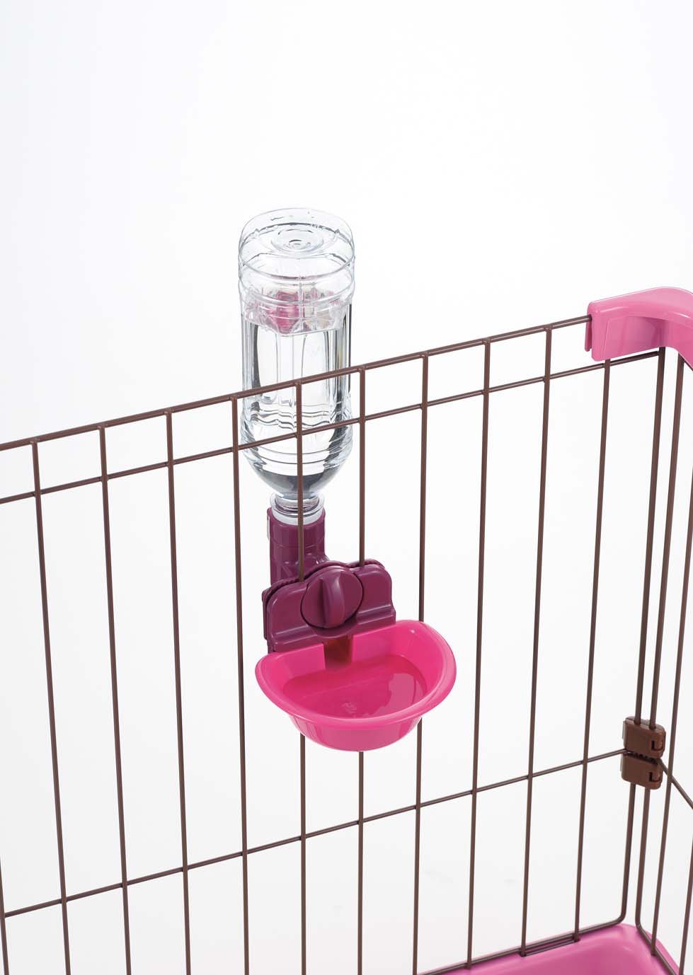 Richell Pink Pet Water Dish for Cats & Dogs - Indoor Use