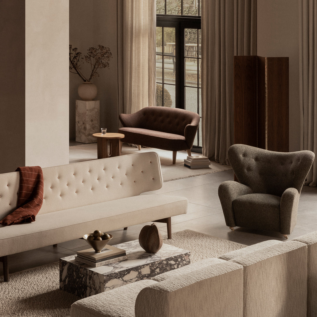 Ingeborg Fabric Sofa - Modern Comfortable Living Room Furniture for Home & Office - Perfect for Relaxing, Entertaining & Small Spaces