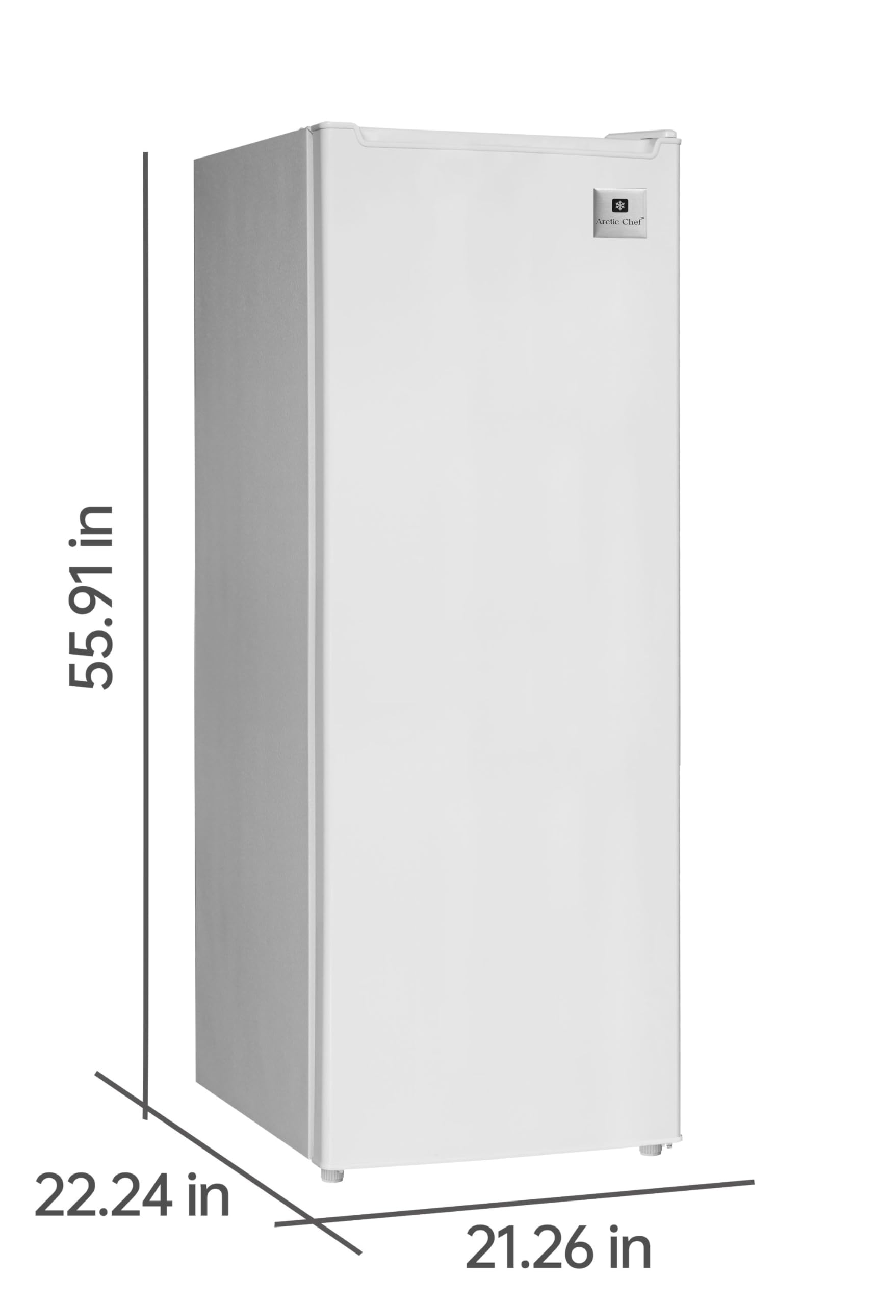 FRF690 Upright Freezer 6.5 Cubic Feet, White - Energy Efficient Compact Deep Freezer for Home, Kitchen, Garage, or Basement Storage