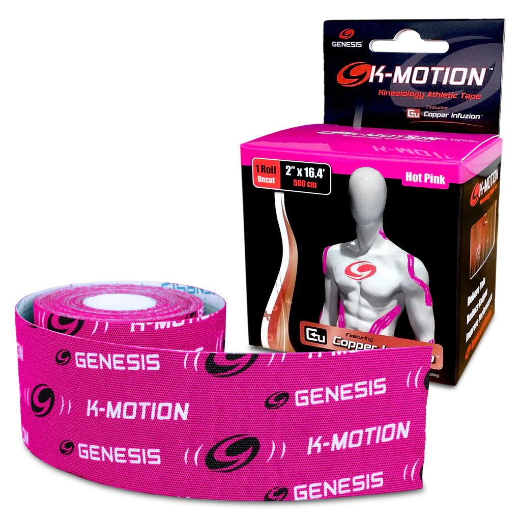 Genesis K Motion Bowling Tape Roll - Hot Pink | Grip Support for Bowlers | Perfect for League Play & Practice Sessions