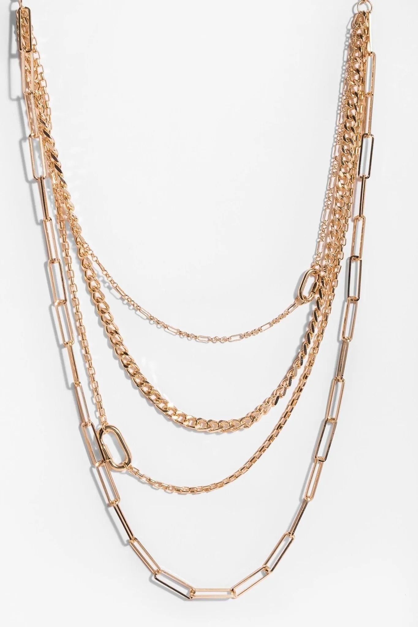 Layered Gold Chain Multi Necklace for Women - Trendy 14K Gold Plated Layered Necklace Set, Perfect for Daily Wear, Parties & Gifts