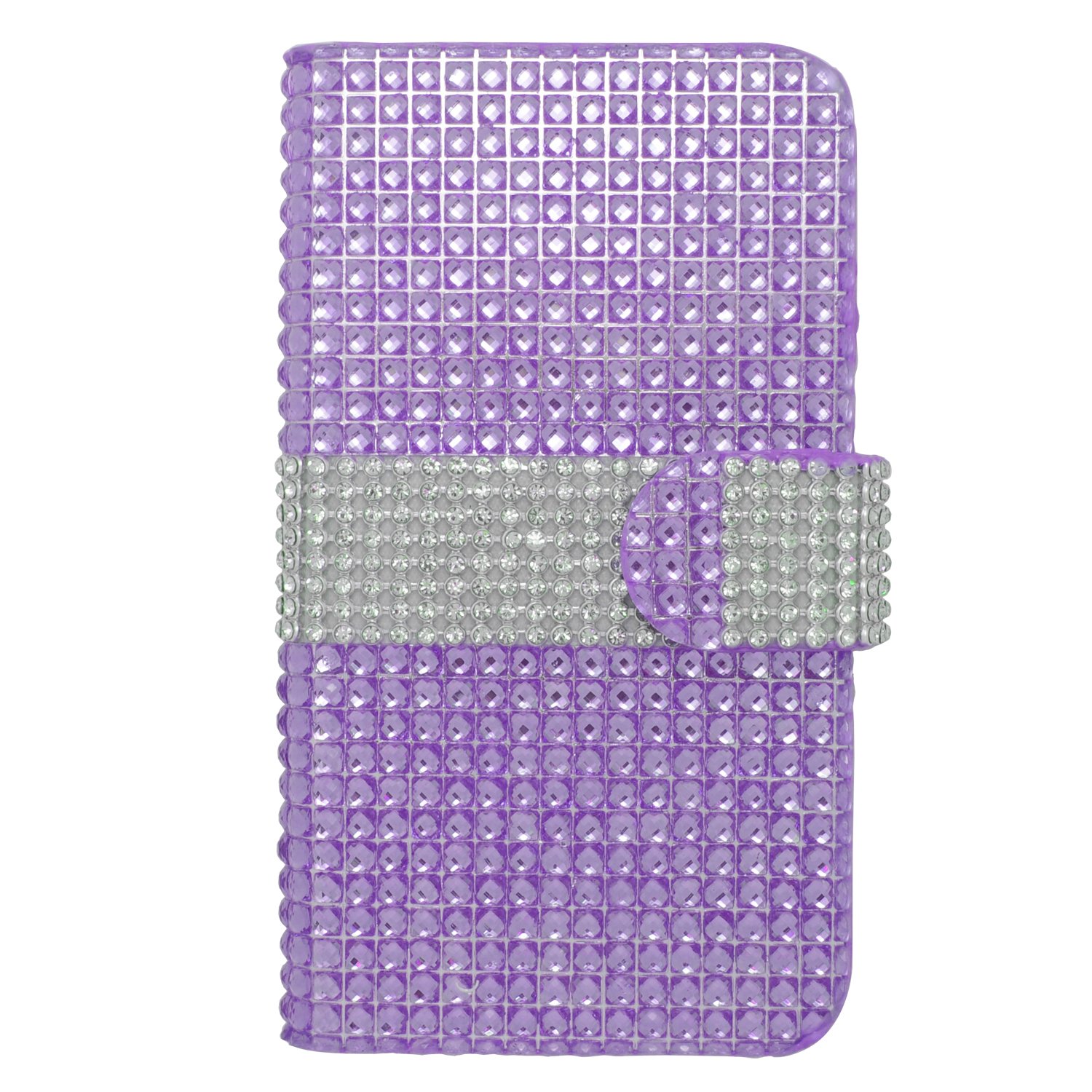 Sharp Aquos Crystal Leather Pouch Case - Purple for Eagle Cell Phones | Protective Cover for Daily Use