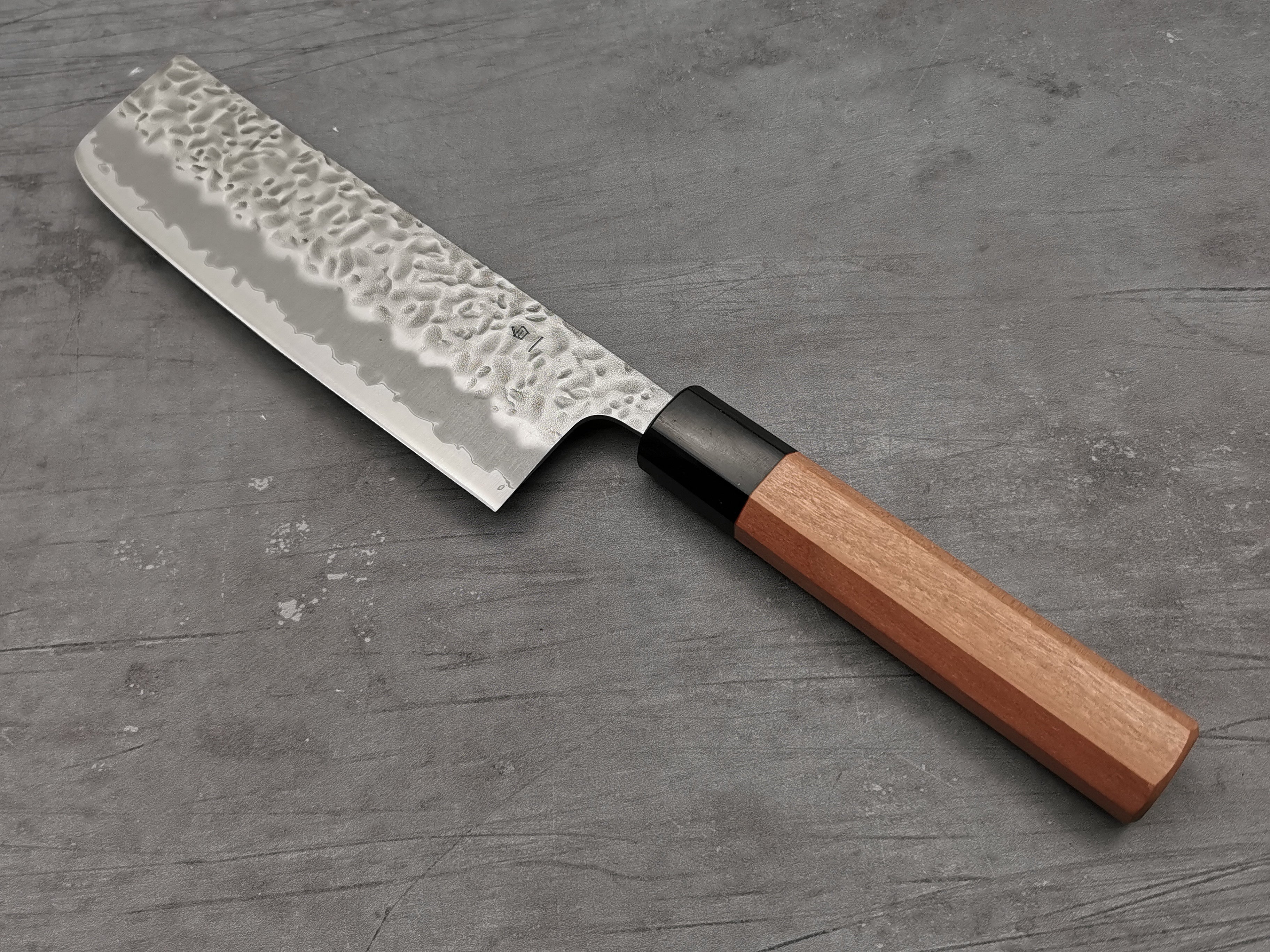 Premium Japanese Nakiri Knife - Kaneshige Hamono White #1 Tsuchime - Professional Chef's Vegetable Knife for Slicing, Dicing & Chopping - Perfect for Home Kitchens & Sushi Restaurants