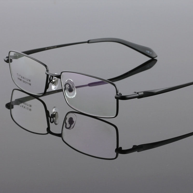 Bclear Men's Eyeglasses Pure Titanium Frame Lightweight Comfortable Reading Glasses LR9867 - Perfect for Office Work, Reading & Everyday Wear