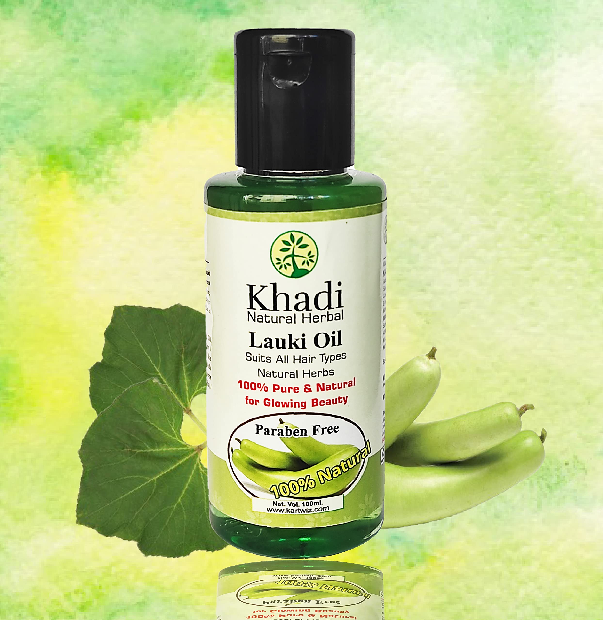 Herbigiri Herbal Lauki Hair Oil for Stress Relief & Anti-Dandruff - 100ml | Natural Hair Growth Treatment | Perfect for Daily Scalp Massage & Relaxation