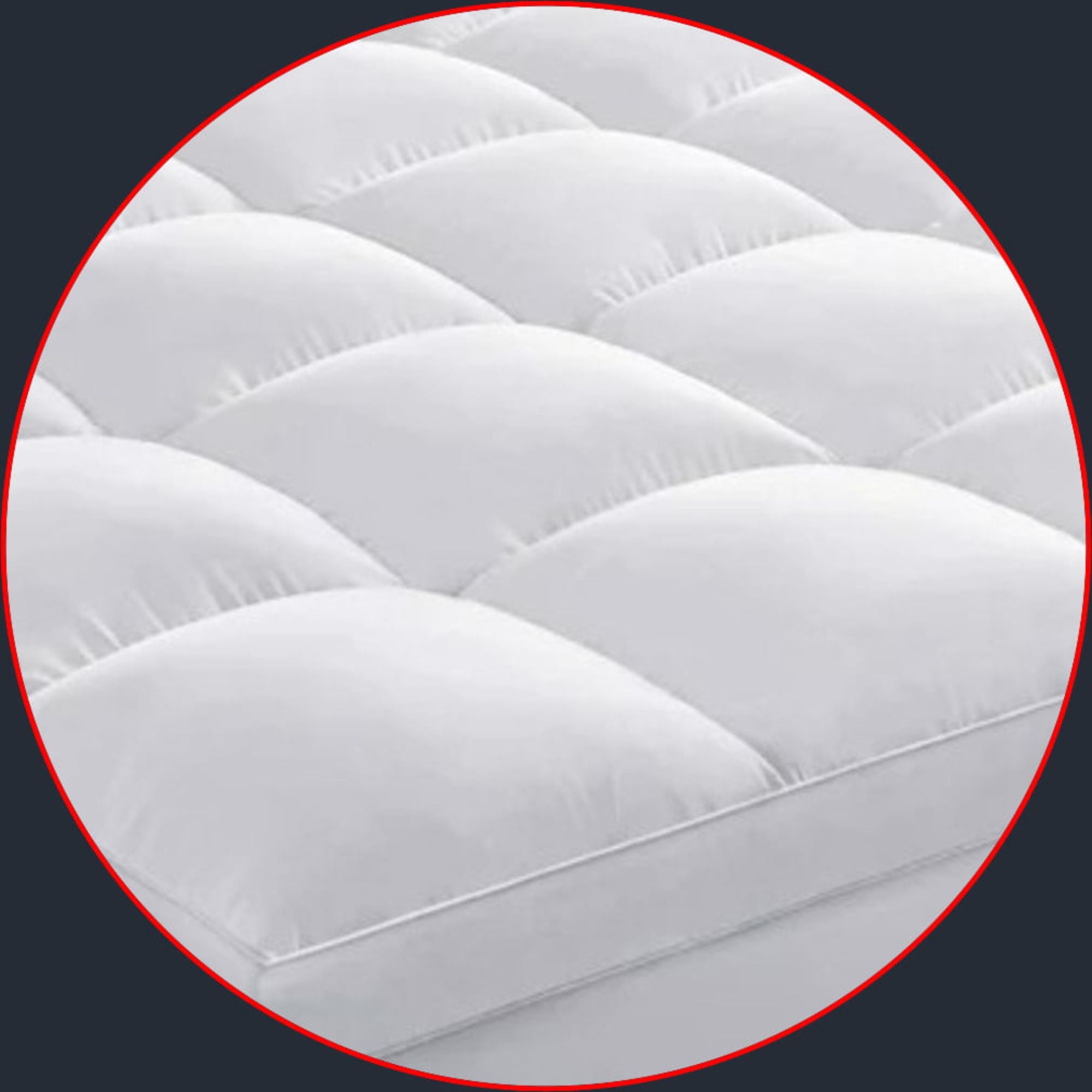 Allswell WMT ASWTP KG Ultra Plush Pillow Top Mattress Topper - King Size, Cooling White Cover for Pressure Relief & Back Pain - Perfect for Side Sleepers & Hot Sleepers