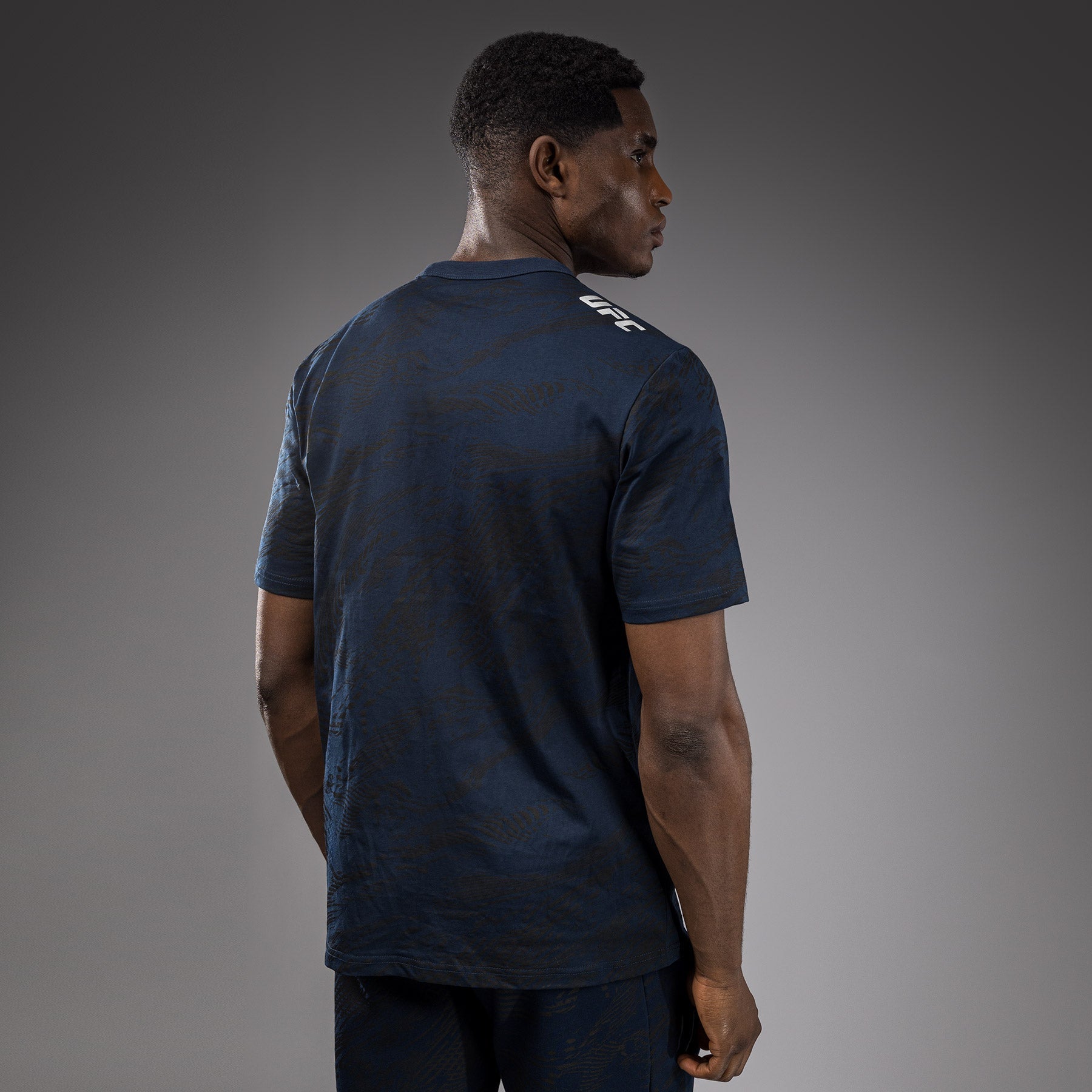 Venum UFC Fusion Fight Week Men's Short Sleeve T-Shirt - Oceanic Blue MMA Training & Casual Wear