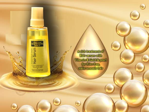 AMEPEX Golden Saffron Hair Serum with Walnut Oil - 100ml for Women & Men | Instant Shine, Smoothness & Frizz Control | Dry & Wet Hair Treatment | Soft Silky Touch | Perfect for Daily Hair Care & Styling