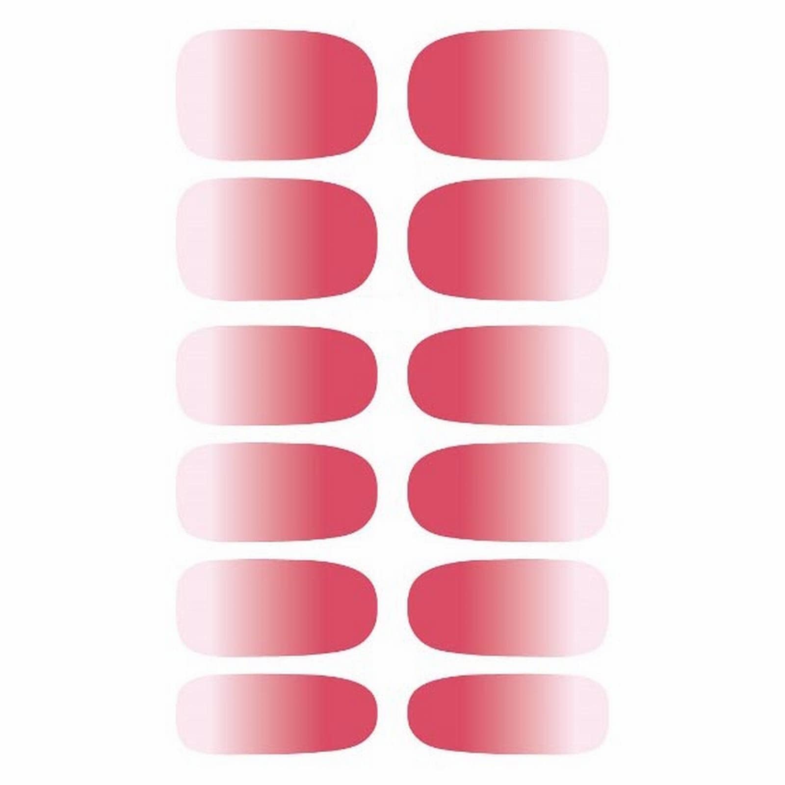 Gradient Nail Stickers for Women & Girls - Waterproof Self-Adhesive Fake Nails - DIY Nail Art Decoration Kit - Toe Nail Polish Stickers (Size D) - Perfect for Parties, Weddings & Daily Nail Care