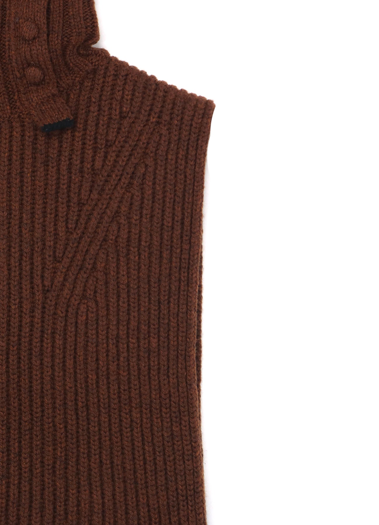 Stylish Button-Up Neck Detail Lambswool Bib - Soft & Warm Winter Baby Accessory for Feeding & Playtime