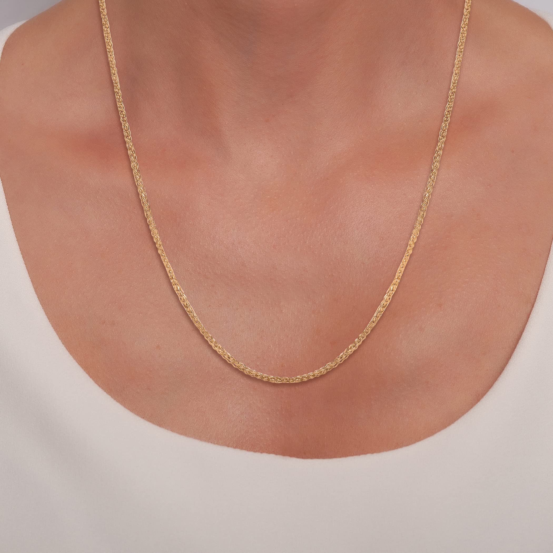 14K Real Gold Chain Necklaces for Women - Elegant & Dainty Jewelry Gifts - Perfect for Valentine's Day, Anniversary & Special Occasions