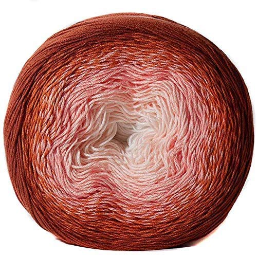YarnArt Flowers Yarn - 55% Cotton 45% Acrylic, 250g/1094yds, Multicolor Rainbow Sport Weight Yarn for Crochet & Knitting - Perfect for Spring/Summer Shawls, Baby Blankets & DIY Crafts (Color 288)