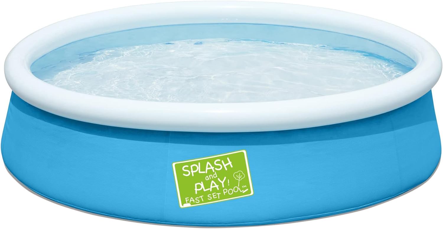 Bestway Fast Set Splash Pool for Kids - 5' x 15' Inflatable Swimming Pool, Easy Setup, Durable PVC Material, Outdoor Water Play for Summer Fun - Perfect for Backyards, Parties, and Family Gatherings