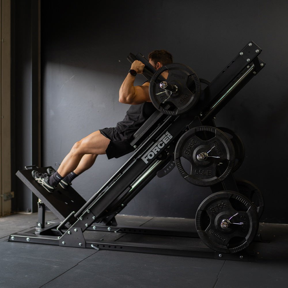 Force USA Original Leg Press Hack Squat Machine - Heavy Duty Home Gym Equipment for Strength Training & Leg Workouts - Perfect for Home Gyms & Commercial Fitness Centers