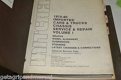 Mitchell Tune Up Service & Repair Manual 1970-1980 Volume 1 - Complete Automotive Guide for Classic Car Restoration & Maintenance