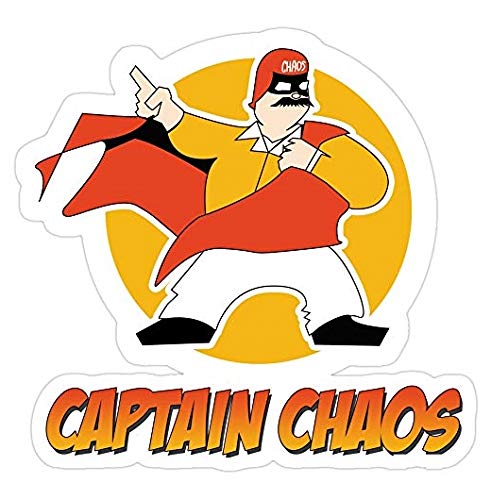 Captain Chaos Cannonball Run Vinyl Decal Sticker - Durable Car, Truck, Laptop, Phone, Wall Stickers - Waterproof & UV Resistant - Perfect for Vehicles, Windows, Home Decor & Personalization
