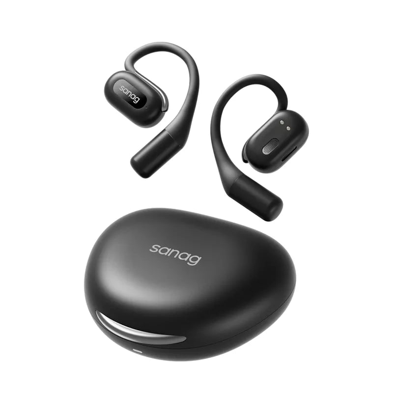 Sanag G56S Wireless Bluetooth Headphones with Ear Hook - Open Ear Air Conduction for Running, Cycling & Workouts - Sweatproof Sport Earbuds for Gym, Outdoor Activities & Travel