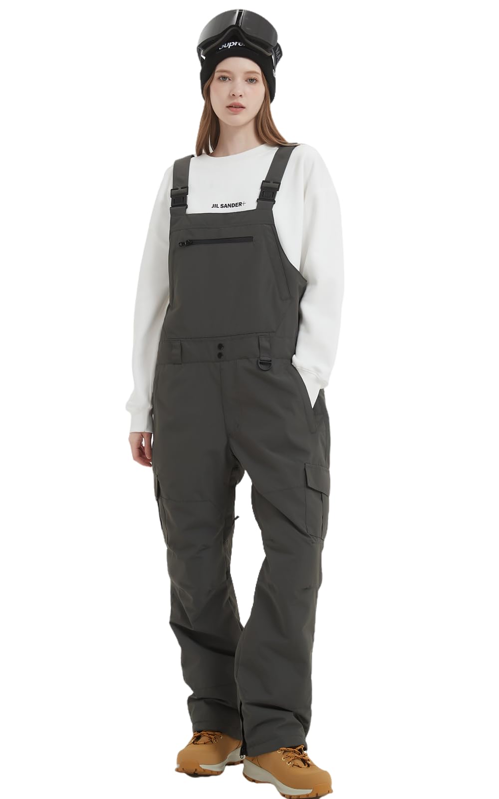 **Men's & Women's Waterproof Snow Bib Overalls - Adjustable Windproof Ski Pants with Insulation for Warmth | Ideal for Skiing, Snowboarding & Winter Outdoor Activities**