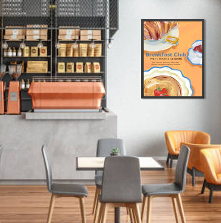Economical SwingSnap Slim Poster Snap Frame 22x28 - 1 Inch Wide Sleek Aluminum Frame - Perfect for Offices, Retail Displays & Home Decor
