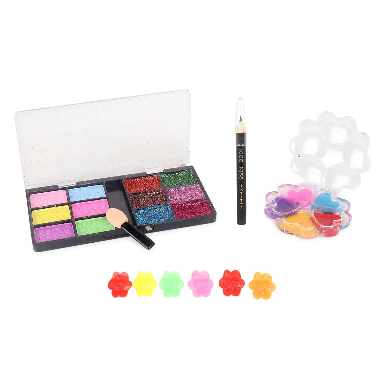 V.I.C Real Cosmetic Kids Makeup Kit for Girls - Washable Play Makeup Set with Nail Art Box | Perfect Gift for 3-7 Year Old Girls | Birthday Party, Dress-Up & Pretend Play