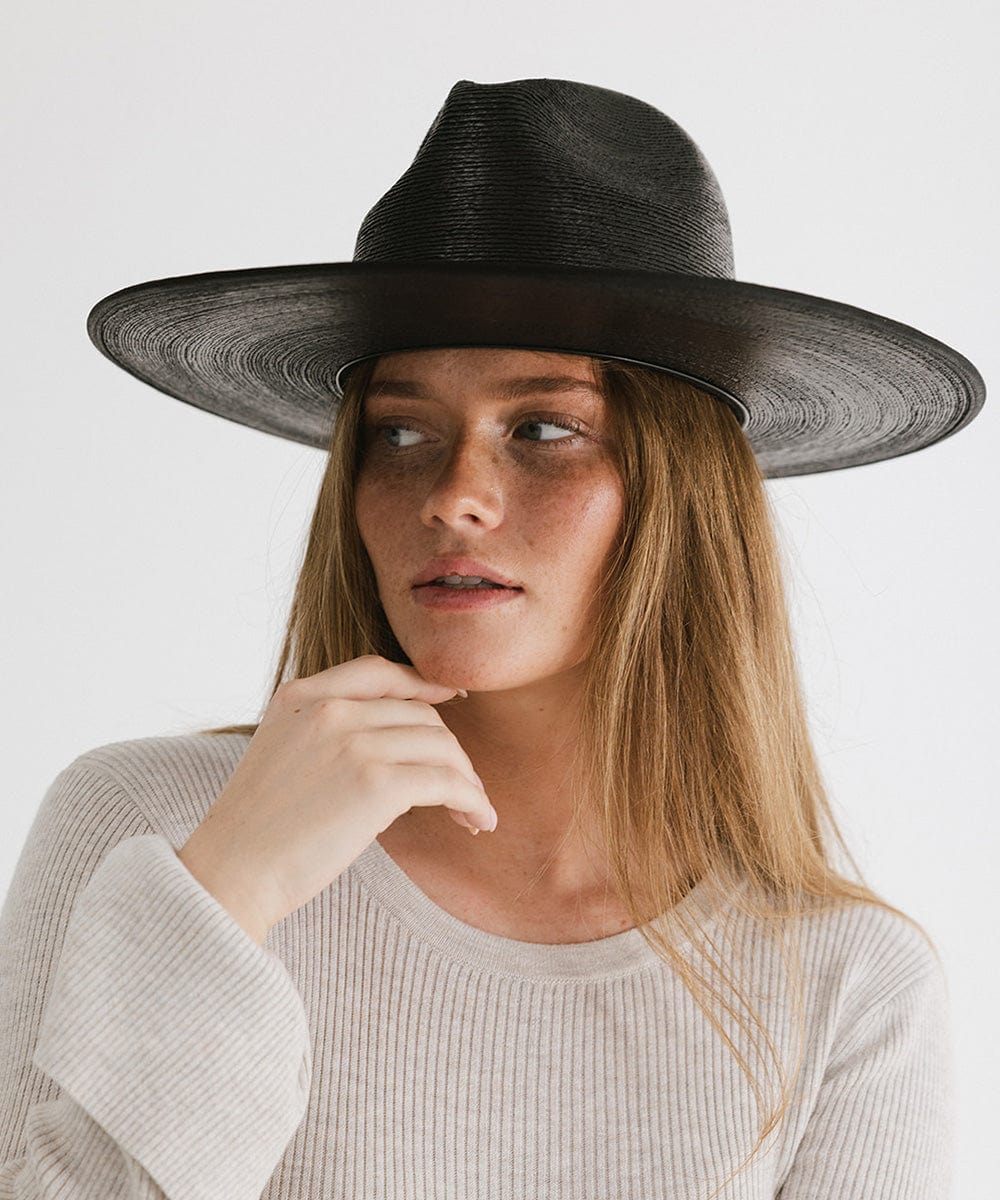 Stylish Black Wide Brim Fedora Hat for Men & Women - Fashionable Sun Protection Hat for Outdoor Activities, Beach, and Travel