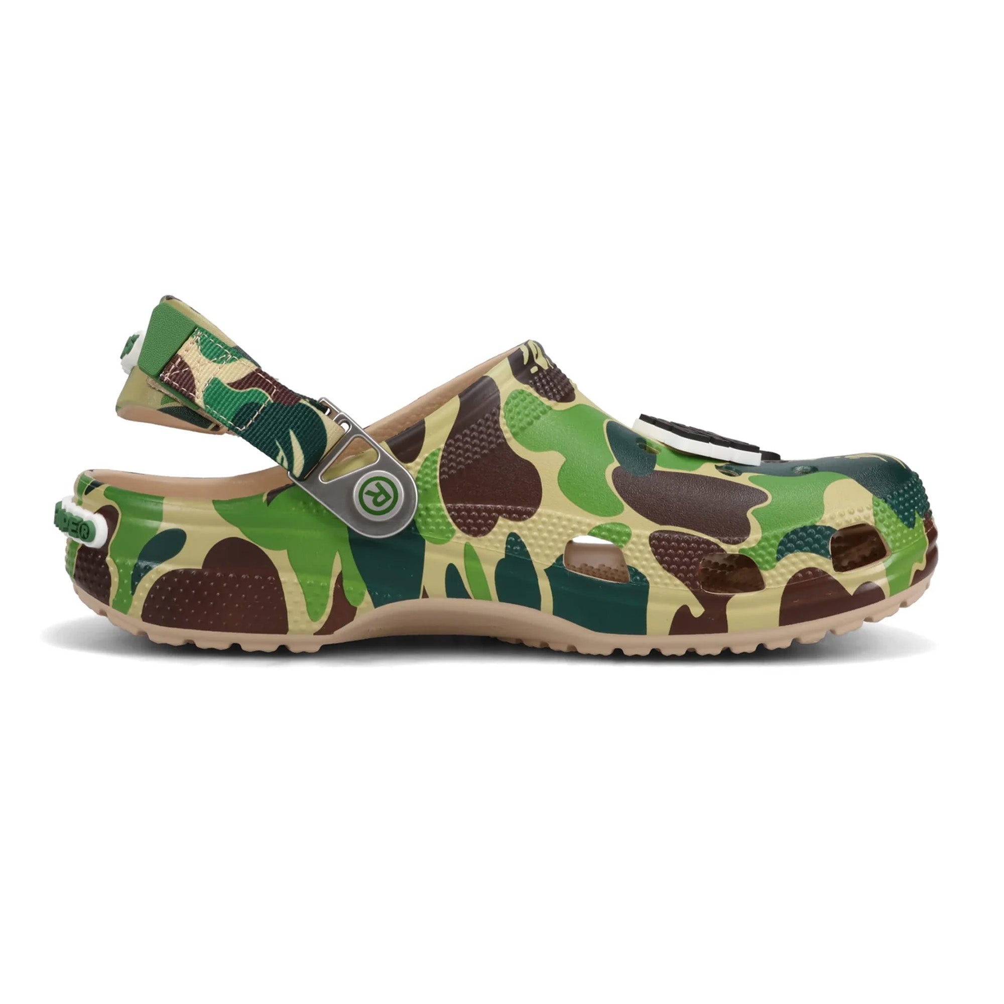 Crocs Classic Clog A Bathing Ape 'ABC Camo Green' - Comfortable Unisex Slip-On Shoes for Men & Women (2025) | Perfect for Casual Wear, Beach, Pool & Outdoor Activities
