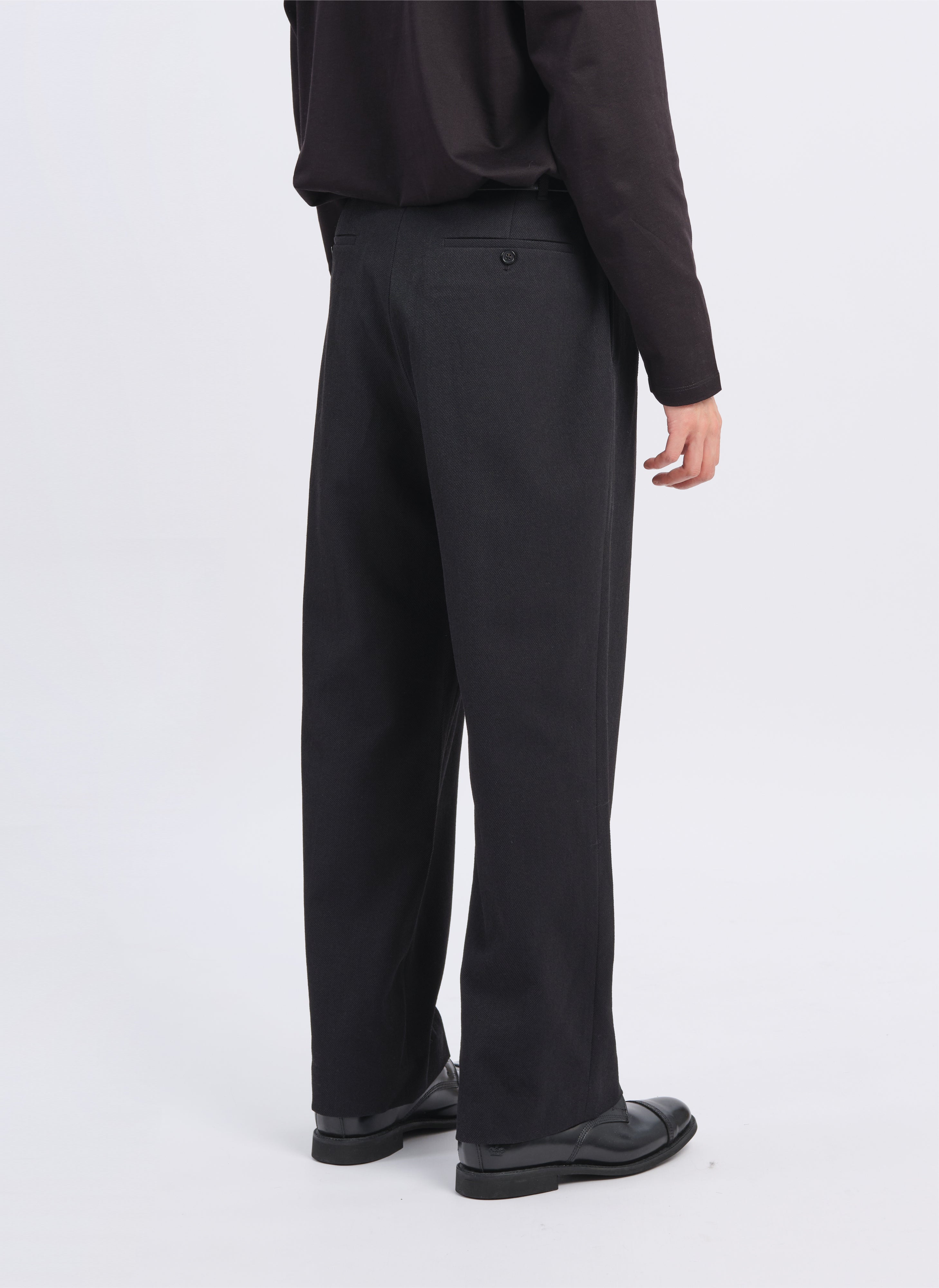 Solotex Garbardine Work Pants - Wide Tapered Fit Professional Trousers [P15] | Durable Office Wear & Business Casual Pants for Men