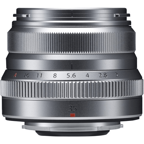 Fujifilm Fujinon XF 35mm f/2 R WR Prime Lens (Silver) - Compact Weather-Resistant Portrait & Street Photography Lens for Fujifilm X-Mount Cameras
