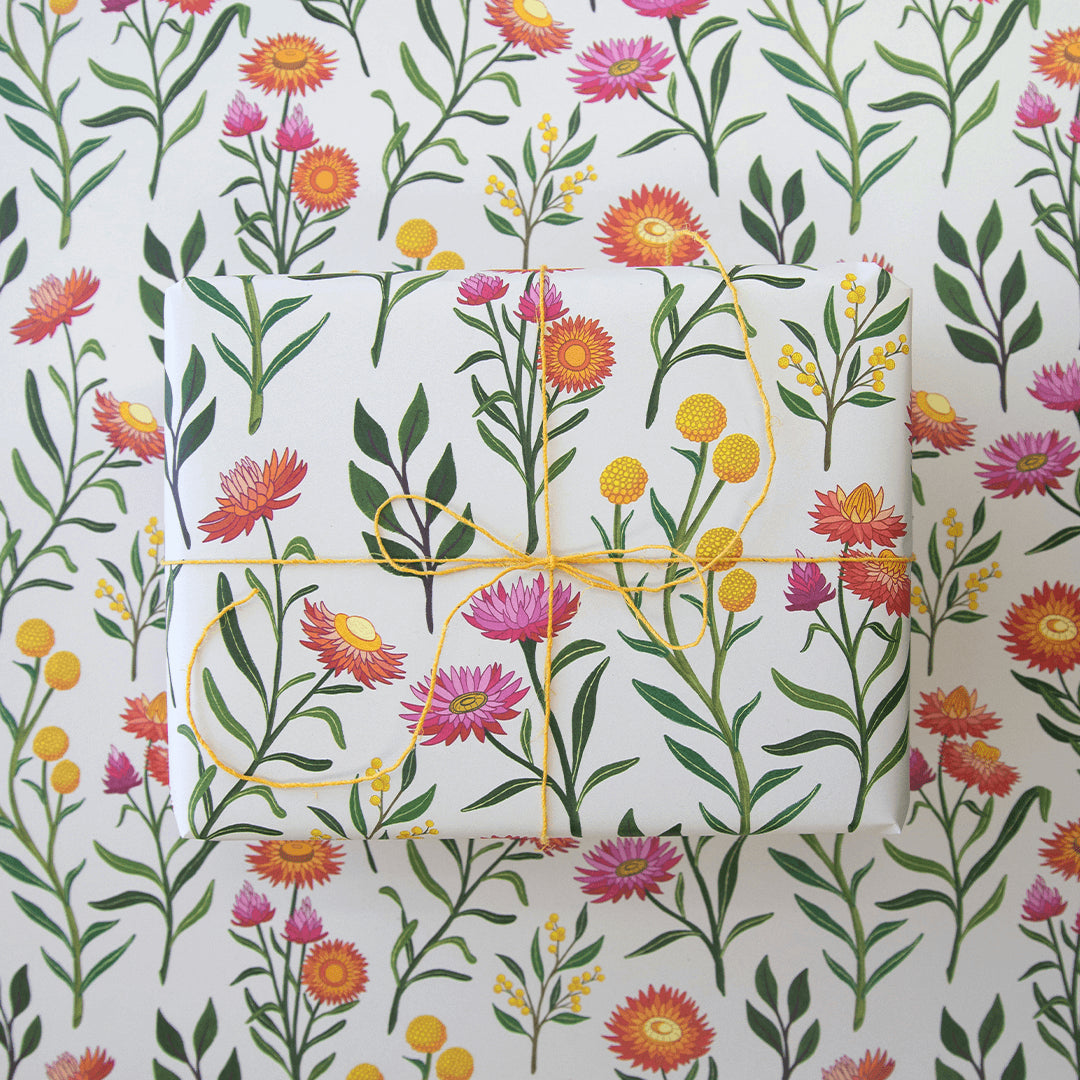 Earth Greetings Folded Wrapping Paper - Everlasting Love Design | Eco-Friendly Gift Wrap for Birthdays, Weddings & Anniversaries