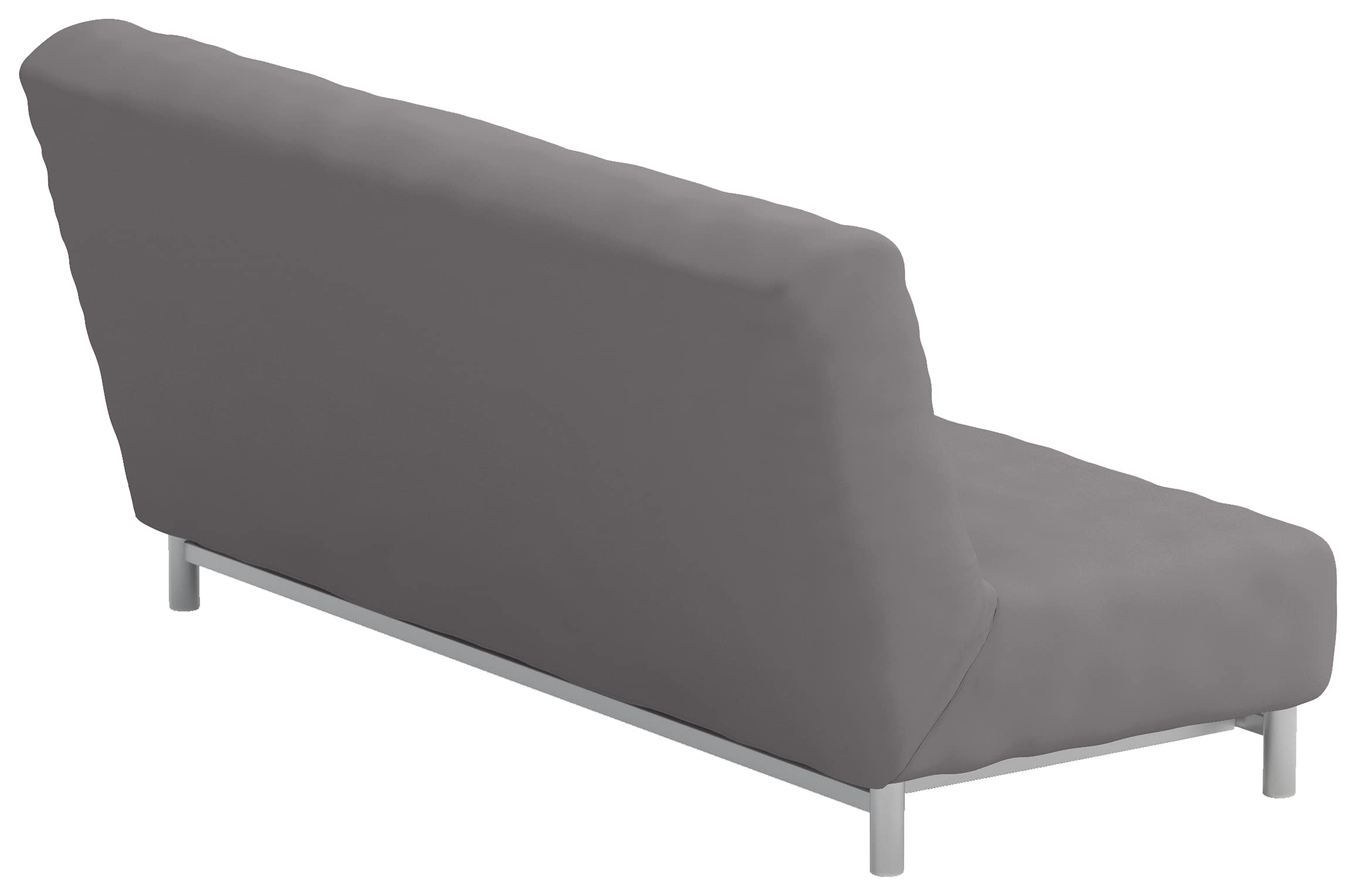 Heavy Cotton Sofa Bed Cover Replacement for IKEA Beddinge Lovas Sleeper - Premium Futon Slipcover in Light Gray | Perfect for Living Rooms, Guest Rooms & Small Spaces