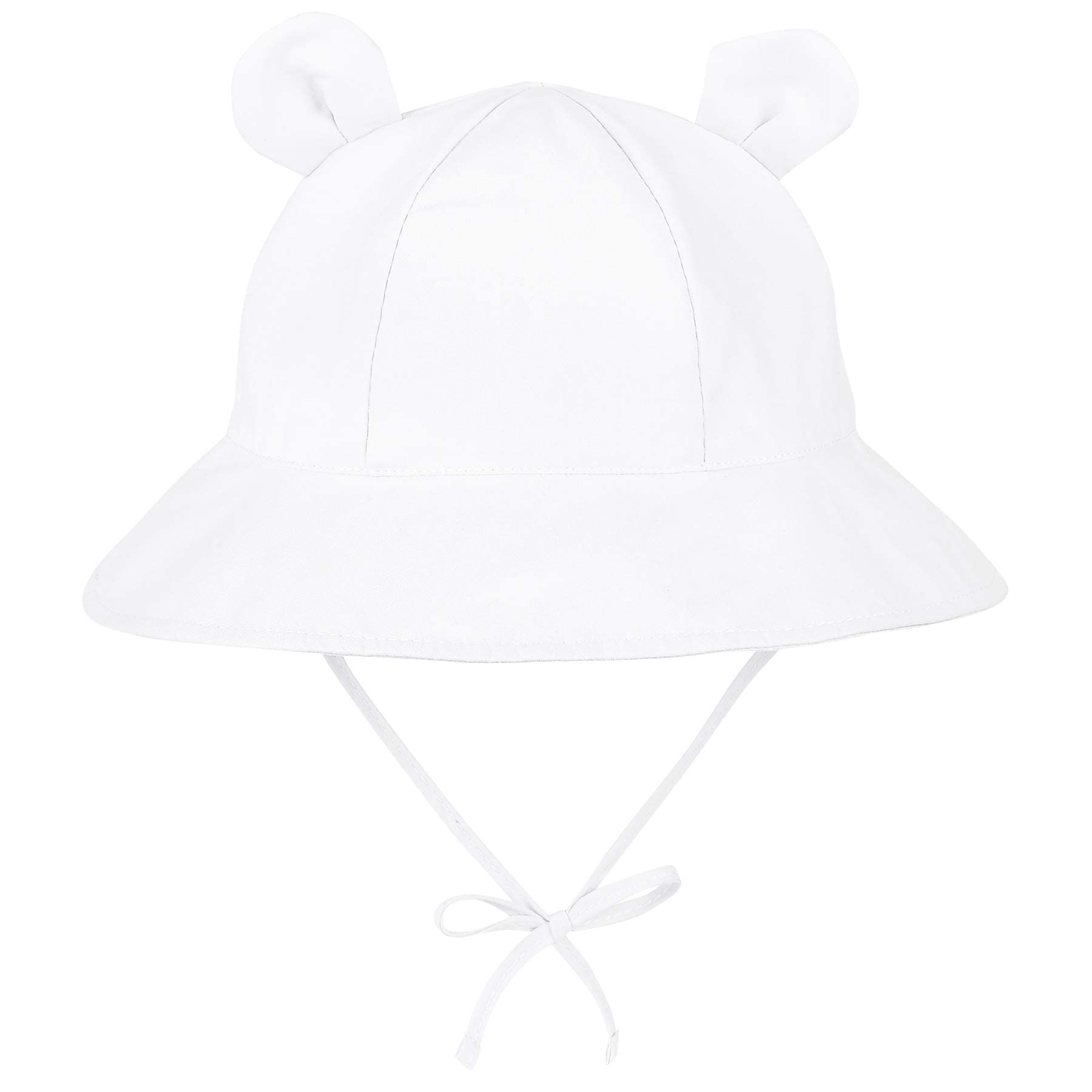 Zando Baby Toddler Sun Bucket Hat - UPF 50+ Wide Brim Beach Hat for Infants & Girls - UV Protection Summer Sun Hat for Outdoor Play, Beach, Park & Pool